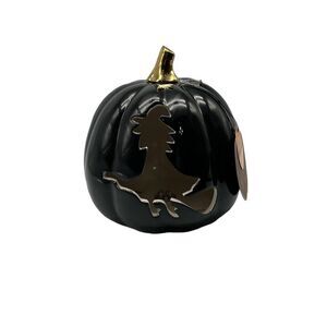 Give Thanks Black Lighted Witch Pumpkin